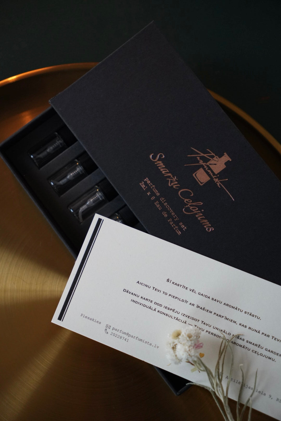 Perfume discovery set custom gift 